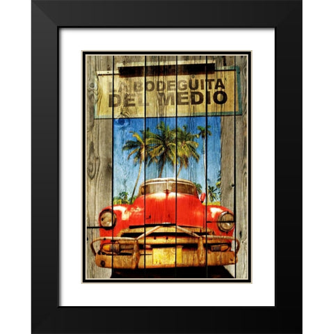 La Bodeguita -2 Black Modern Wood Framed Art Print with Double Matting by Sola, Bresso