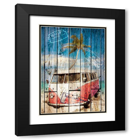 The Van Black Modern Wood Framed Art Print with Double Matting by Sola, Bresso