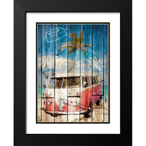 The Van Black Modern Wood Framed Art Print with Double Matting by Sola, Bresso
