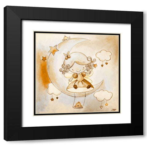 Fairy Black Modern Wood Framed Art Print with Double Matting by Vicedo, Diana