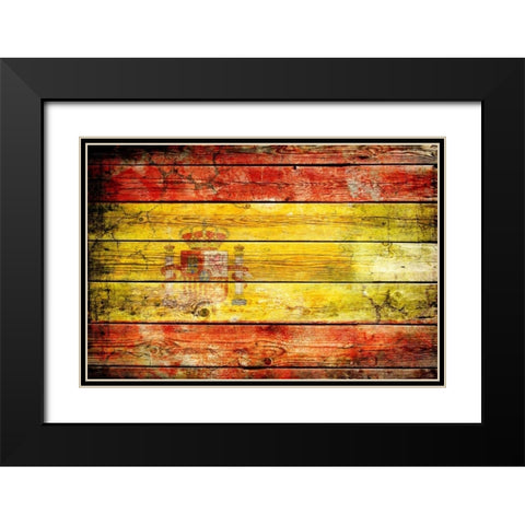 Spain 2 Black Modern Wood Framed Art Print with Double Matting by Robins, John H.