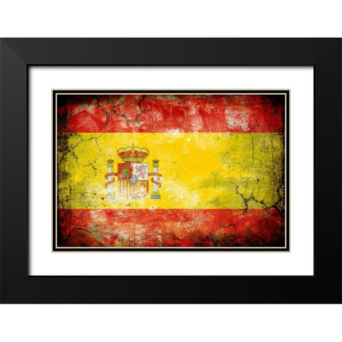 Spain 1 Black Modern Wood Framed Art Print with Double Matting by Robins, John H.