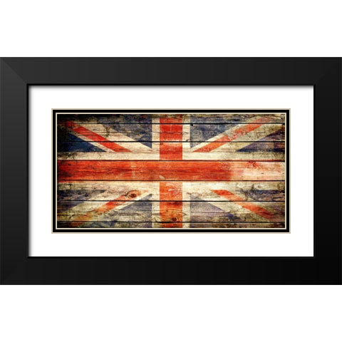 UK 2 Black Modern Wood Framed Art Print with Double Matting by Robins, John H.