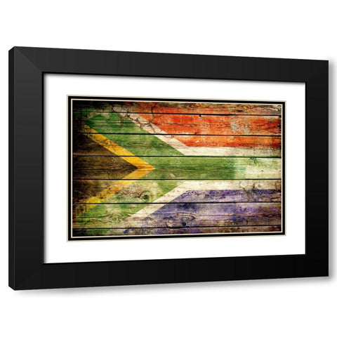 South Africa 2 Black Modern Wood Framed Art Print with Double Matting by Robins, John H.