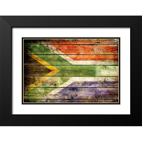 South Africa 2 Black Modern Wood Framed Art Print with Double Matting by Robins, John H.