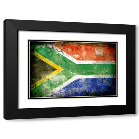South Africa 1 Black Modern Wood Framed Art Print with Double Matting by Robins, John H.