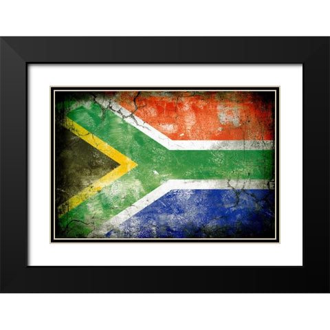 South Africa 1 Black Modern Wood Framed Art Print with Double Matting by Robins, John H.