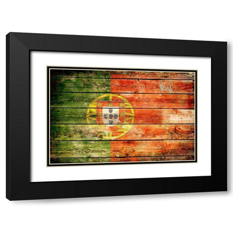 Portugal 2 Black Modern Wood Framed Art Print with Double Matting by Robins, John H.