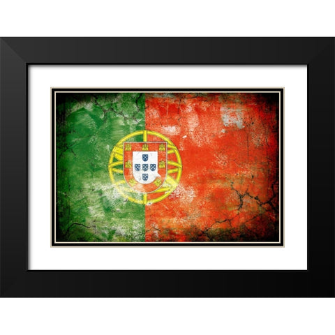 Portugal 1 Black Modern Wood Framed Art Print with Double Matting by Robins, John H.