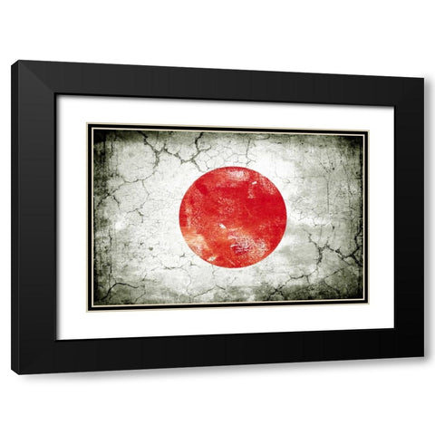 Japan 1 Black Modern Wood Framed Art Print with Double Matting by Robins, John H.