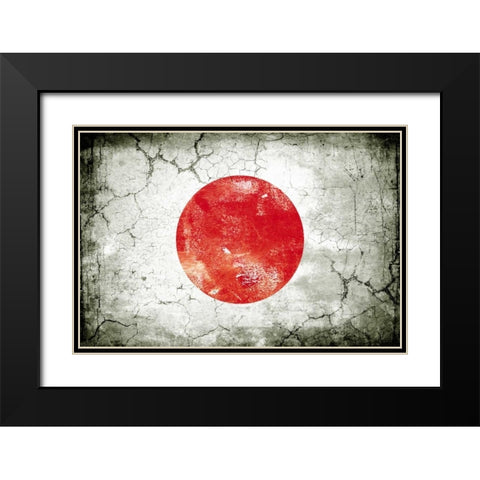 Japan 1 Black Modern Wood Framed Art Print with Double Matting by Robins, John H.