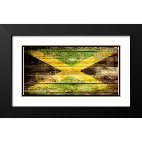 Jamaica 2 Black Modern Wood Framed Art Print with Double Matting by Robins, John H.