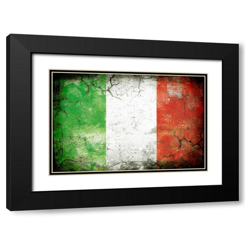 Italy 1 Black Modern Wood Framed Art Print with Double Matting by Robins, John H.