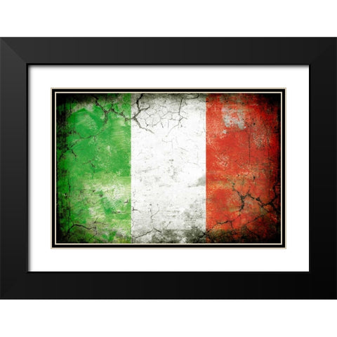 Italy 1 Black Modern Wood Framed Art Print with Double Matting by Robins, John H.