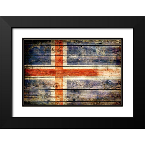 Iceland 2 Black Modern Wood Framed Art Print with Double Matting by Robins, John H.