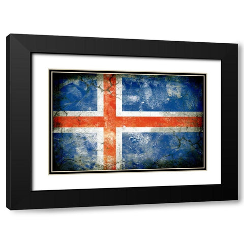Iceland 1 Black Modern Wood Framed Art Print with Double Matting by Robins, John H.
