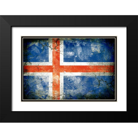 Iceland 1 Black Modern Wood Framed Art Print with Double Matting by Robins, John H.
