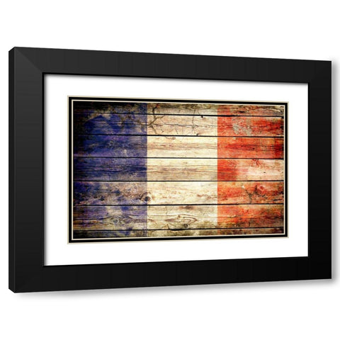 France 2 Black Modern Wood Framed Art Print with Double Matting by Robins, John H.