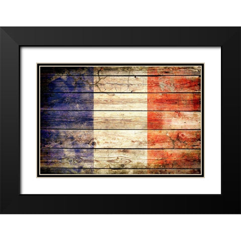 France 2 Black Modern Wood Framed Art Print with Double Matting by Robins, John H.
