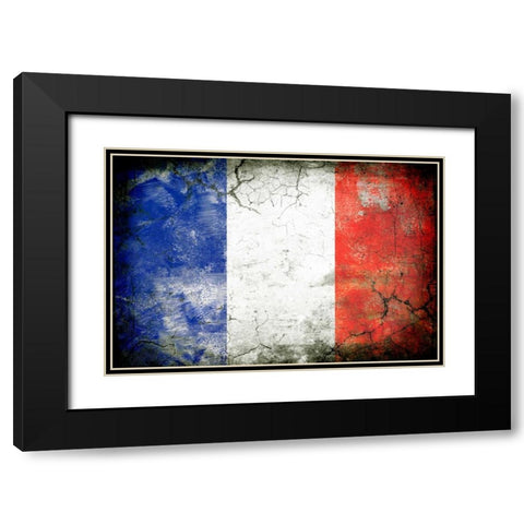 France 1 Black Modern Wood Framed Art Print with Double Matting by Robins, John H.