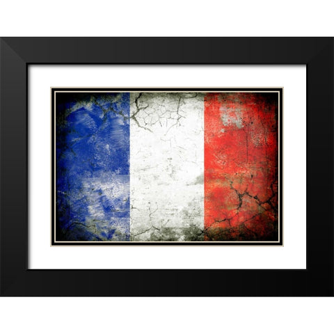 France 1 Black Modern Wood Framed Art Print with Double Matting by Robins, John H.