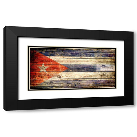 Cuba 2 Black Modern Wood Framed Art Print with Double Matting by Robins, John H.