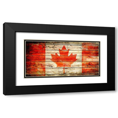 Canada 2 Black Modern Wood Framed Art Print with Double Matting by Robins, John H.
