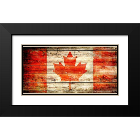 Canada 2 Black Modern Wood Framed Art Print with Double Matting by Robins, John H.