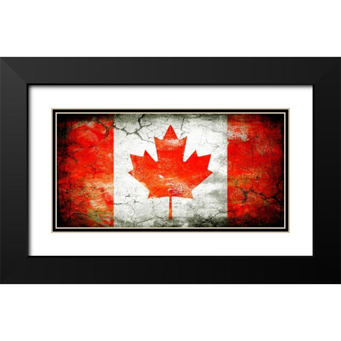 Canada 1 Black Modern Wood Framed Art Print with Double Matting by Robins, John H.