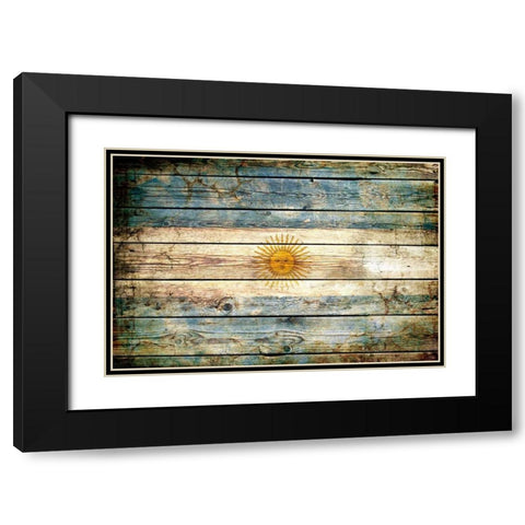 Argentina 2 Black Modern Wood Framed Art Print with Double Matting by Robins, John H.
