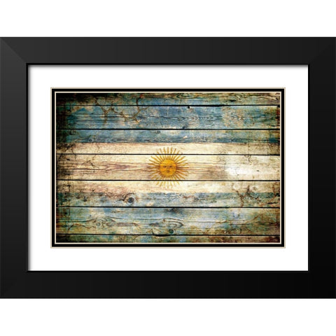 Argentina 2 Black Modern Wood Framed Art Print with Double Matting by Robins, John H.
