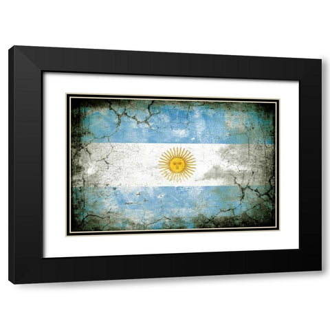 Argentina 1 Black Modern Wood Framed Art Print with Double Matting by Robins, John H.
