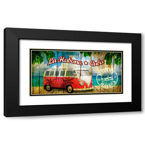 Van Havana Black Modern Wood Framed Art Print with Double Matting by Robert, Paul