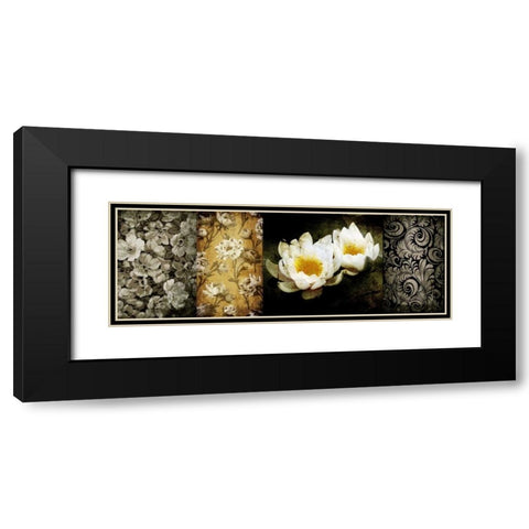 Collage Vintage II Black Modern Wood Framed Art Print with Double Matting by Willow, Susan P.