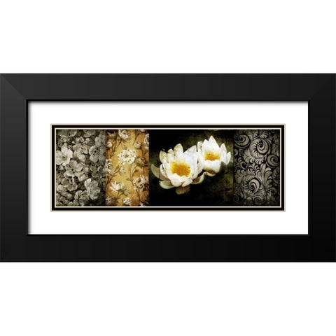 Collage Vintage II Black Modern Wood Framed Art Print with Double Matting by Willow, Susan P.