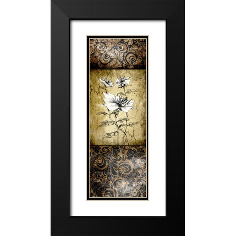 Brown Vintage II B Black Modern Wood Framed Art Print with Double Matting by Willow, Susan P.