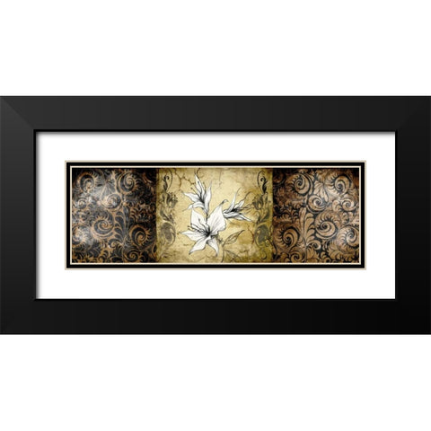 Brown Vintage Black Modern Wood Framed Art Print with Double Matting by Willow, Susan P.