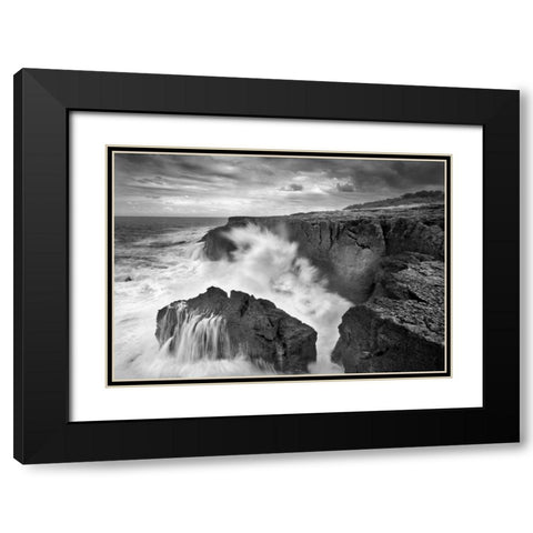 The three Marias Black Modern Wood Framed Art Print with Double Matting by Vera, Urtzi