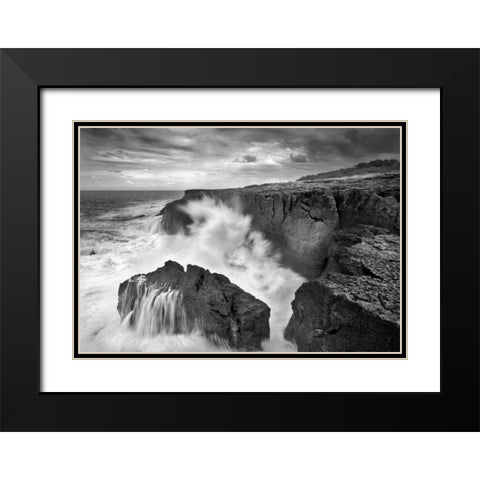 The three Marias Black Modern Wood Framed Art Print with Double Matting by Vera, Urtzi