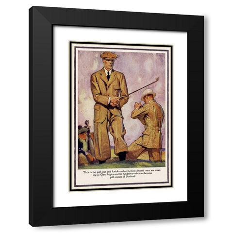 Baskins Fashions II Black Modern Wood Framed Art Print with Double Matting by Unknown