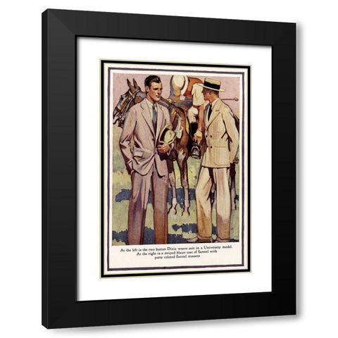 Baskins Fashions IV Black Modern Wood Framed Art Print with Double Matting by Unknown