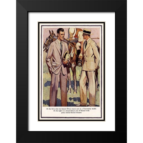 Baskins Fashions IV Black Modern Wood Framed Art Print with Double Matting by Unknown