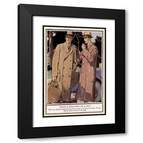 Baskins Fashions VI Black Modern Wood Framed Art Print with Double Matting by Unknown