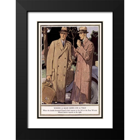 Baskins Fashions VI Black Modern Wood Framed Art Print with Double Matting by Unknown