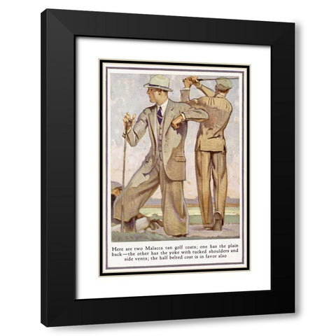 Baskins Fashions VIII Black Modern Wood Framed Art Print with Double Matting by Unknown