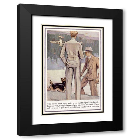 Baskins Fashions IX Black Modern Wood Framed Art Print with Double Matting by Unknown