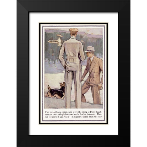 Baskins Fashions IX Black Modern Wood Framed Art Print with Double Matting by Unknown