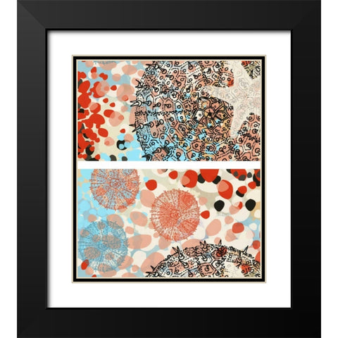 Butterfly MÃ©lange II Black Modern Wood Framed Art Print with Double Matting by Unknown