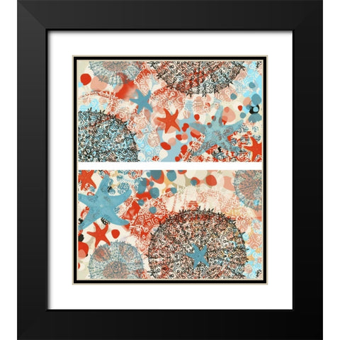 Butterfly MÃ©lange III Black Modern Wood Framed Art Print with Double Matting by Unknown