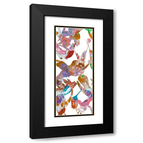 Bright Flight Birds IV Black Modern Wood Framed Art Print with Double Matting by Studio W